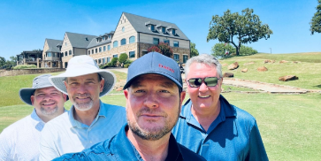 Jason at IB golf event