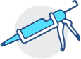 Caulk gun icon