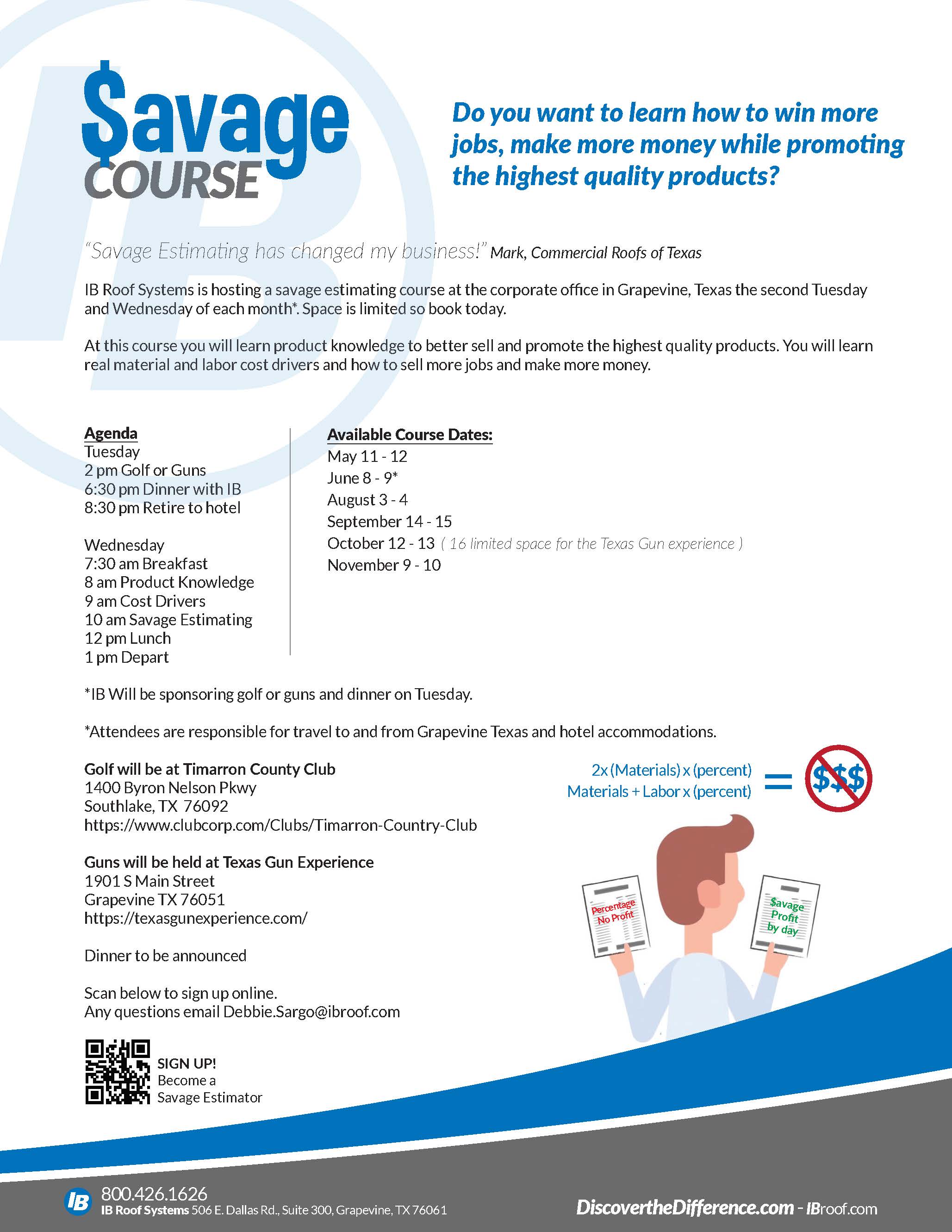 IB Roof Systems - Savage Estimating